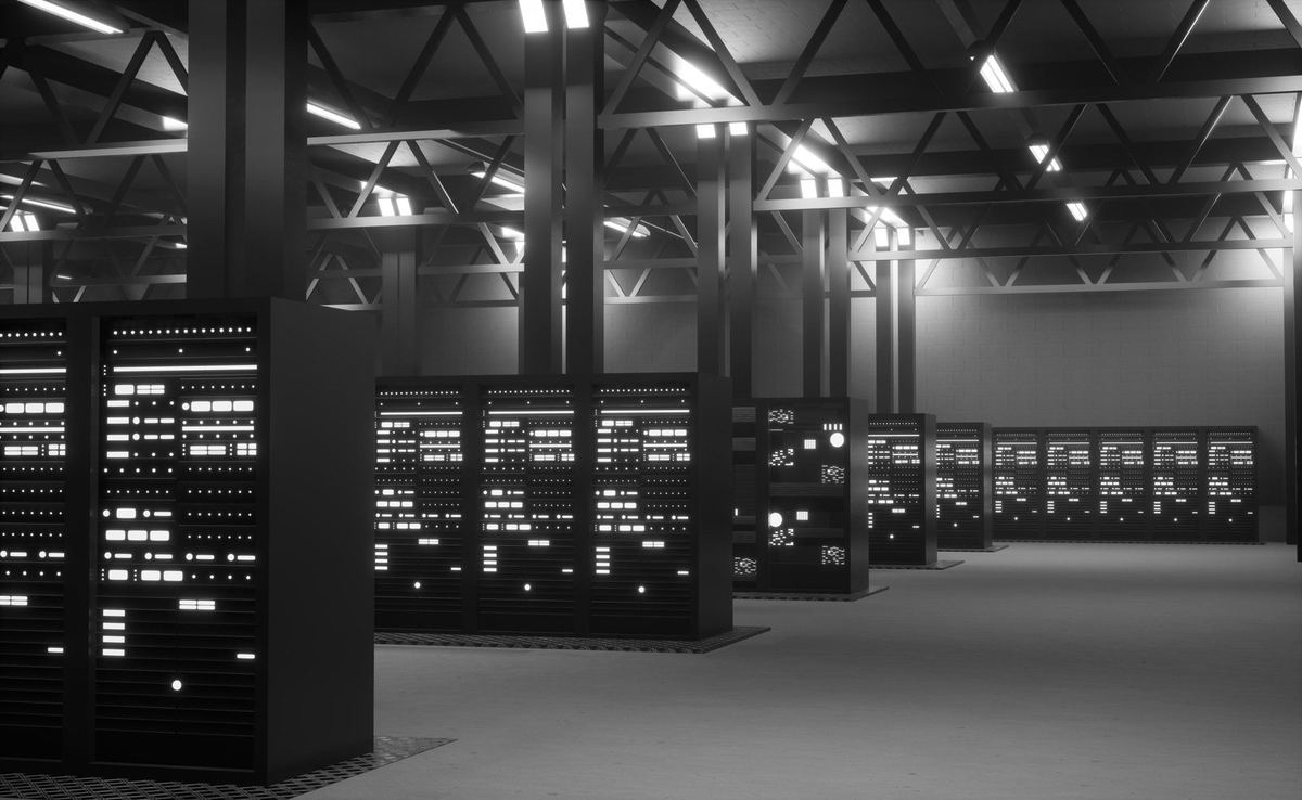 Servidores de copia de seguridad en un centro de datos